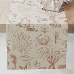 Williams Sonoma Maritime Sealife Table Runner